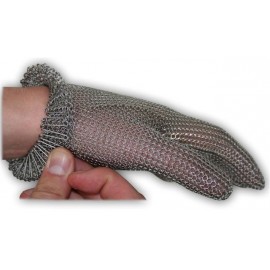Guante de acero inoxidable carnicero malla inoxidable ajustable