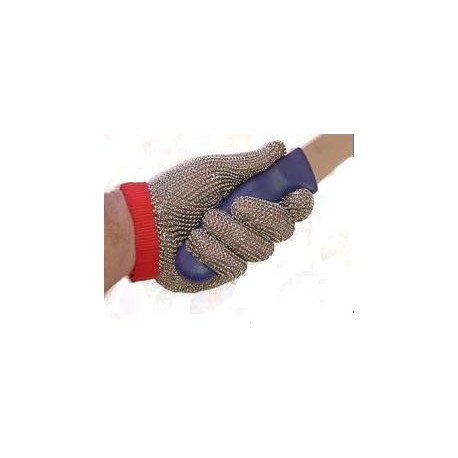 Gant de boucher en maille inox avec sangle