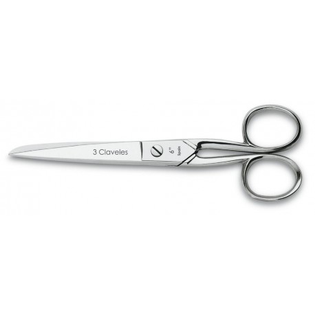 Sewing Scissors Nickel Plated 4" to 7" 3 Claveles