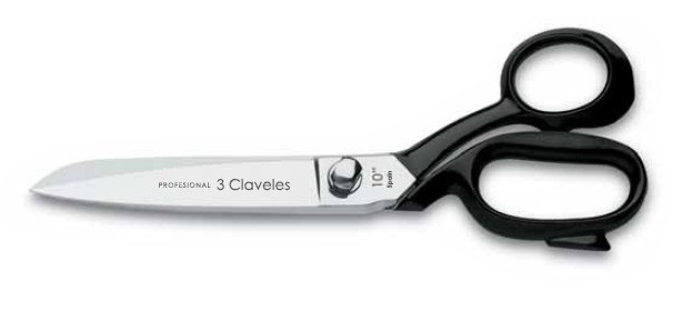 3 Claveles Sastresa Scissors – Hot Forged Carbon Steel, Nickel, Ergonomic Handles