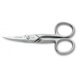 3 Claveles 12019 Curved Nail Scissors 4"