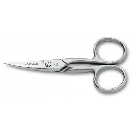 3 Claveles 12019 Curved Nail Scissors 4" 3 Claveles 12019 Curved Nail Scissors 4"