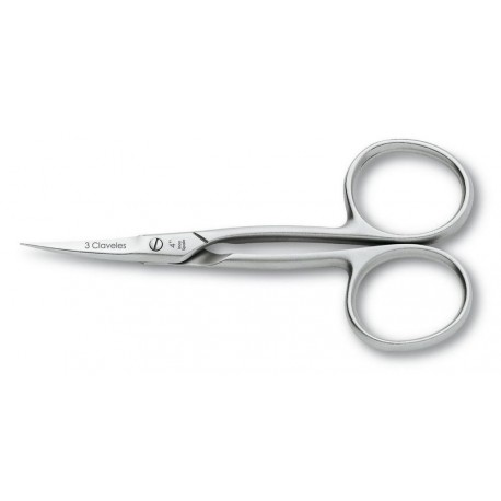 3 Claveles 12005 Curved Cuticle Scissors 4 Inch