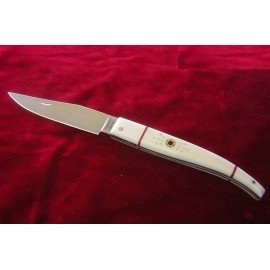 Exposito Pocket Knife Steel VG-10-Damascus Ivory