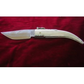 Exposito Pocket Knife Steel VG-10 Damascus - Bone